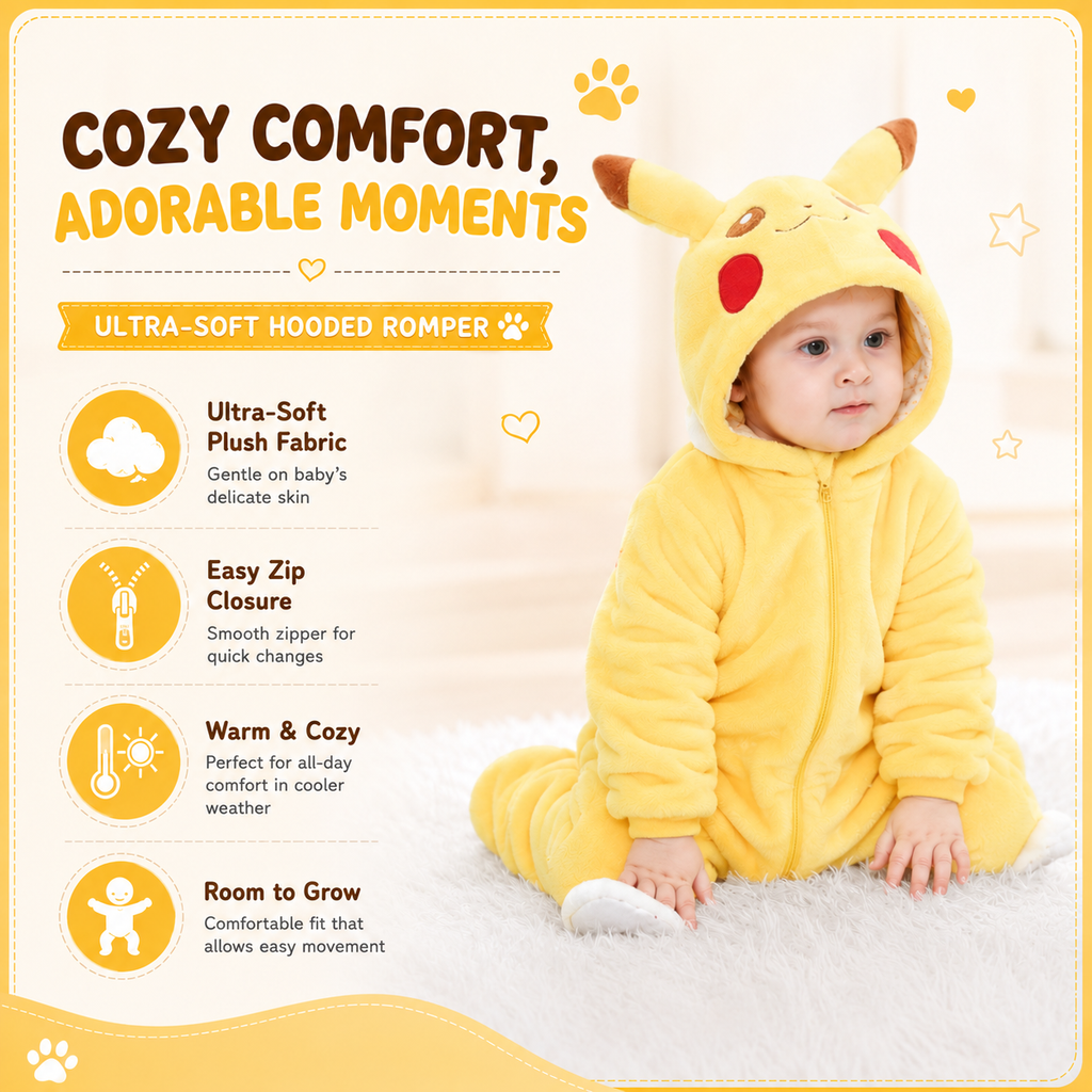 Pikachu Baby Jumpsuit