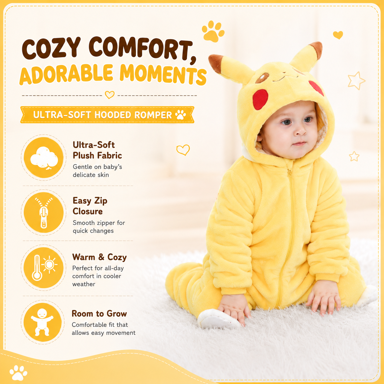 Pikachu Baby Jumpsuit