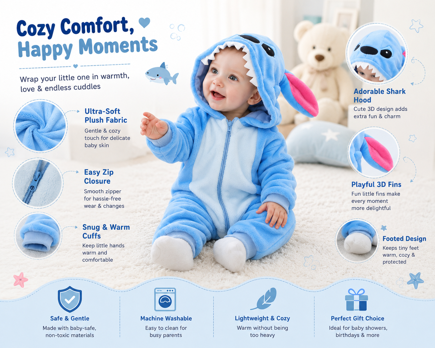 Stitch Onesie Baby Jumpsuit