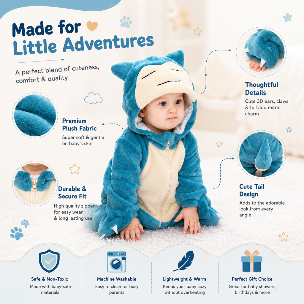 Snorlax Baby Jumpsuit